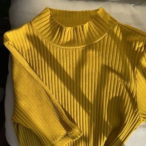 Frank and Oak mustard yellow top